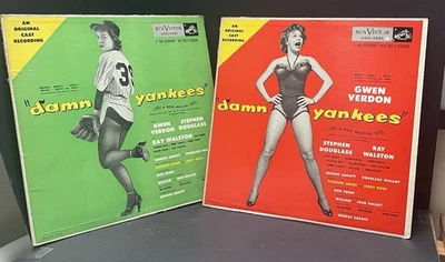 Gwen Verdon Damn Yankees Original Cast LP RCA LOC-1021 (2) Vinyl Cover #1 lot - Image 1 of 4