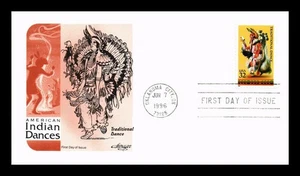US COVER TRADITIONAL DANCE NATIVE AMERICAN DANCES FDC ARTMASTER CACHET - Picture 1 of 2