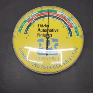 PPG DITZLER AUTOLACKVERDÜNNER/REDUZIERER WÄHLSCHALTER 12" JUMBO ZIFFERBLATT THERMOMETER - Bild 1 von 8
