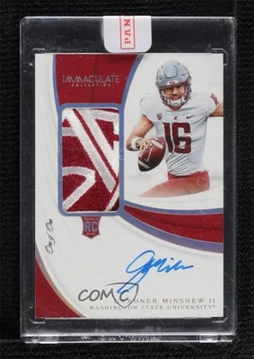 2019 Immaculate Collegiate 1/1 Gardner Minshew II RPA Rookie Patch Auto RC 07o4 - Image 1 of 3