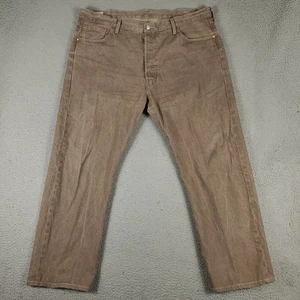 Jeans Levis 501 uomo taglia 42x29 pantaloni denim gamba dritta con bottoni mosca - Foto 1 di 12