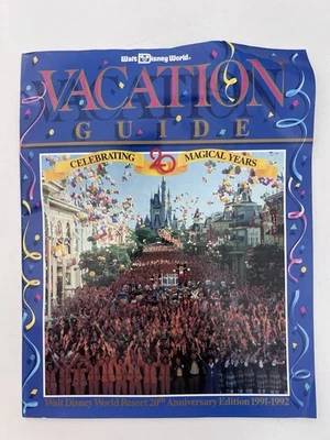 Walt Disney World Vacation Guide 20th Anniversary 1991-1992 Souvenir Booklet - Image 1 of 4