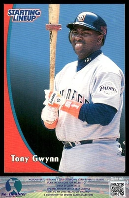 1998 Kenner Starting Lineup Cards #NNO Tony Gwynn San Diego Padres 4.1C - Image 1 of 2