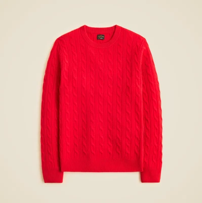 [SALE OFF] Men’s J.Crew 100% Cashmere Cable-Knit Sweater - 100% AUTHENTIC - New - Image 1 of 4