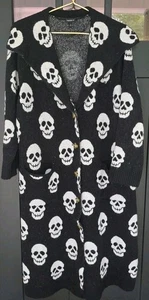 Torrid Skeliton Skulls Cardigan Sweater Women Size 2X - Picture 1 of 13