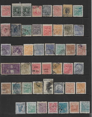 BRAZIL      VARIOUS USED ONE PAGE ISSUES   1906 - 1942 - Image 1 of 2
