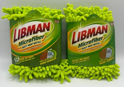 2 Упаковки: Libman микрофибры пыли швабра пополнить #00196 отлично подходит для всех твердых поверхностей новый - Изображение 1 из 3