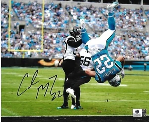 Foto 8x10 firmada autografiada por Christian McCaffrey Carolina Panthers - Imagen 1 de 2