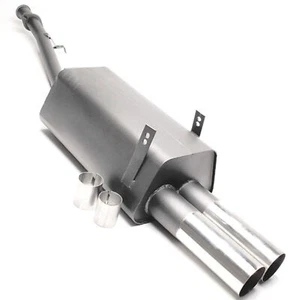 Escape deportivo para BMW E36 316i 318i Cabrio 2x76mm afilado ABE - Imagen 1 de 1
