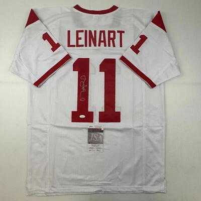 Autographed/Signed Matt Leinart USC White Football Jersey JSA COA - Image 1 of 4