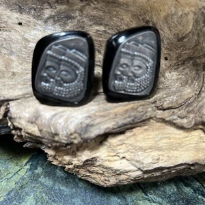 Vintage Swank Men’s Military Cuff Links. Profile of 2 Assyrians. - Picture 1 of 10