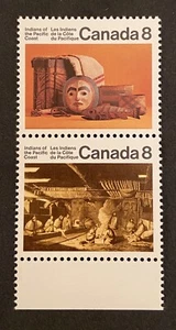CANADA #570 MNH Indians Of The Pacific Coast Pair Of Stamps 1974 - Picture 1 of 1