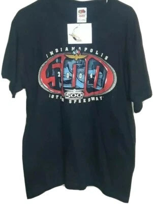 ¡NUEVO CON ETIQUETAS! ¡Producto con licencia oficial! ¡Camisa gráfica Indianápolis 500 2004! Adulto... Foto 1 de 3