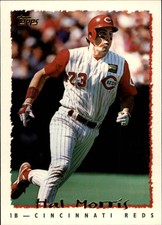 1995 Topps Baseball Card #27 Hal Morris