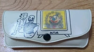 Vintage 50s 60s Childs Glasses Case Clown TV MCM Kids Holographic - Picture 1 of 3