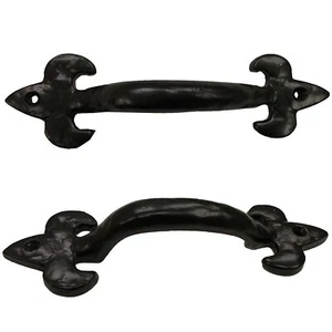 (1) 6.75" - Fleur di lis - Cabinet Knob Handle - For Gate, Drawer, Cabinet,... - Picture 1 of 5
