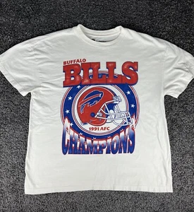 Maglietta Buffalo Bills uomo 2XL 1991 AFC Champions maglietta grafica squadra NFL - Foto 1 di 6