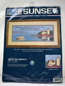 Dimensions Sunset Grant Me Serenity Verse Gallery Crewel Kit - 18" x 7" - Picture 1 of 3