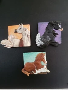 Painted Model Horse Magnet Medallions, Trick, Treat & Boo, Kylee Parks - Bild 1 von 2