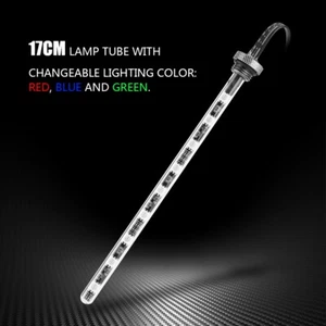 G1/4 Thread 4Pin PC Water Cooling Cylinder Reservoir Tank RGB LED Light 17cm TPG - Afbeelding 1 van 9