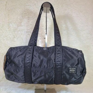 Porter Tanker Yoshida & Co. Mini Boston Barrel Drum Bag Nylon Black Japan Gebraucht - Bild 1 von 4