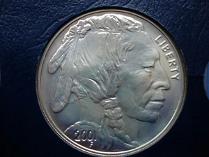 2001-D BUFFALO BU UNC COMMEMORATIVE SILVER DOLLAR - L1424 - Picture 1 of 2