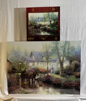 3 PUZZLES DIFERENTES - ROMPECABEZAS THOMAS KINKADE 1000 piezas y 1 KINKADE 300 piezas Foto 1 de 4