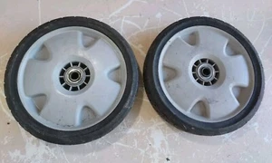 Honda GCV 200 HRX217K6VKA Set Of 2 Front Wheels 9" - Gray Used - Picture 1 of 5