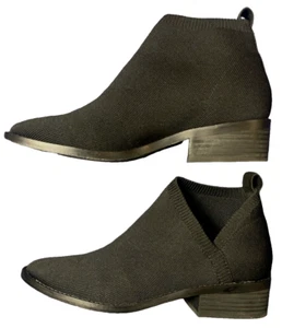 Eileen Fisher Damenschuhe Größe 9 schwarz Davie Stiefel Strick Stretch Bootie - Bild 1 von 6