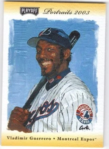 2003 PLAYOFF PORTRAITS VLADIMIR GUERRERO AUTO #02/25 HOF EXPOS #1 - Picture 1 of 2