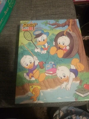 VINTAGE Golden Walt Disney Huey, Dewey, & Louie 100 Piece Jigsaw Puzzle - Image 1 of 3