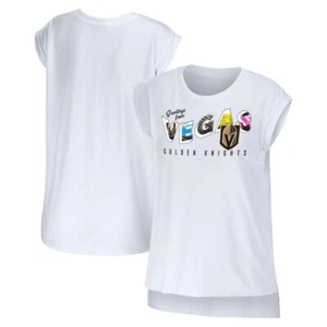 WEAR NHL Women's Vegas Golden Knights "Greetings From" Muscle T-Shirt Size L - Picture 1 of 2