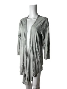 POMODORO Long Cardigan Size Large 16 Dove Cotton Womens Top NEW EU44 RRP £44 - Picture 1 of 11