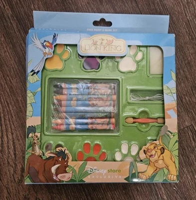 ¡Raro! Juego de pintura facial y máscara exclusivo de Disney El Rey León de colección para niños Foto 1 de 4