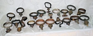 Vintage LOT of 20 - Round SADDLE TERRET - Hardware for Pony HARNESS Saddle HORSE - Picture 1 of 9