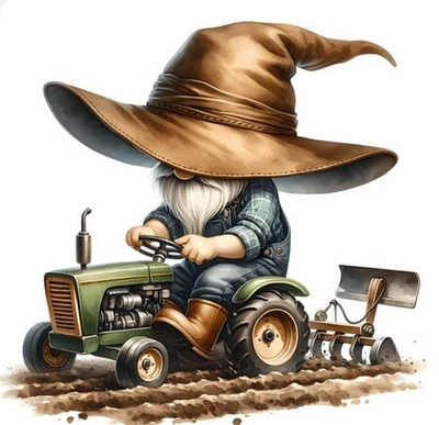 FARMER (3) GONK CROSS STITCH PATTERN - Image 1 of 2