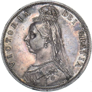 1887 Halfcrown - Victoria British Silver Coin - Very Nice - Picture 1 of 2