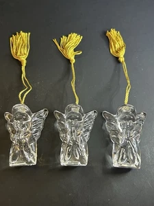 Ornamenti Natalizi Vintage Lenox Gorham Cristallo Fine 3” Angeli Made In Germany. - Foto 1 di 8
