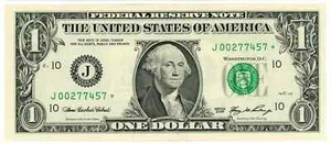 2006 $1 Kansas City Federal Reserve Star Note Fr 1932-J* - Picture 1 of 2