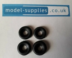 Corgi Major reproduction black Rubber Tyres - fit Bedford S type & TK type - Picture 1 of 3