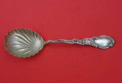 Louis XV by Durgin Sterling Silver Berry Spoon Swirl Bowl GW 8 1/8" - Image 1 of 2