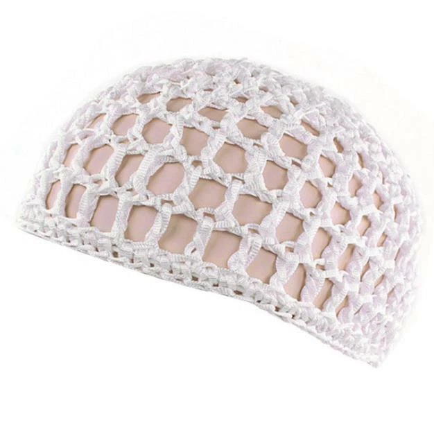 Mesh Hair Net Crochet Cap Fishnet Hairnet Hair net Snood Sleeping Night Cover - Image 1 of 3