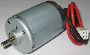 12 V DC - 1,750 RPM - Slow Speed Electric Motor w/ Cable + 3.17mm Knurled Shaft - Picture 1 of 8