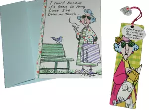 Biglietto di auguri divertente Maxine LAMENTARSI FASTIDIOSO PROBLEMA ATTEGGIAMENTO con LIBRO vintage - Foto 1 di 4
