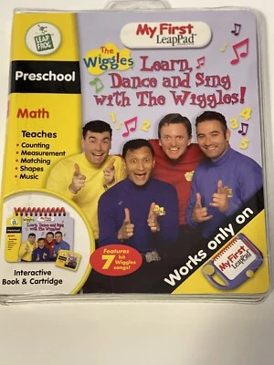 My First LeapPad LEAP FROG The Wiggles Interactive book Cartridge Preschool MATH - Image 1 of 4