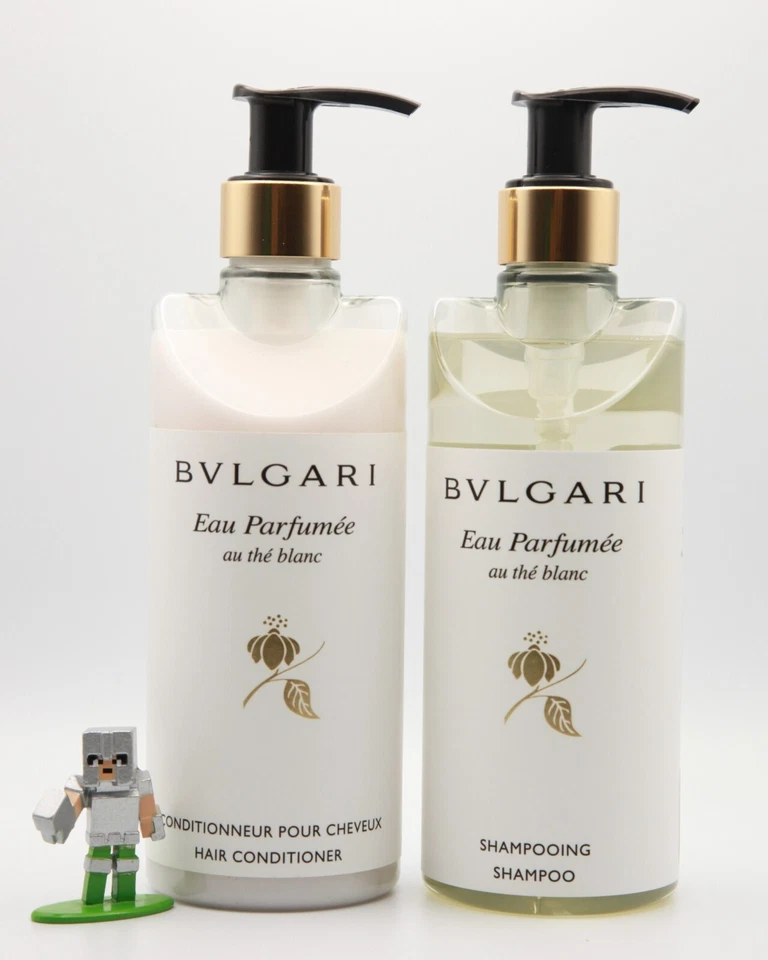 BVLGARI Eau Parfumée Au thé Blanc Juego de Champú, Acondicionador de Cabello, 2 piezas Foto 1 de 4