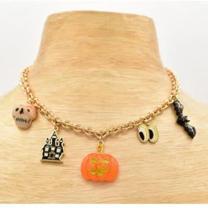 Coach Halloween Dije Collar Calavera Calabaza Murciélago Casa Embrujada Ojos Nuevo Con Etiquetas Bin2 - Imagen 1 de 23
