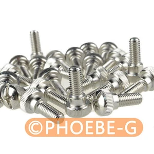 M6 x 14mm Phillips Pan Head Toolless Thumb Screws Nickel Plated - Picture 1 of 2