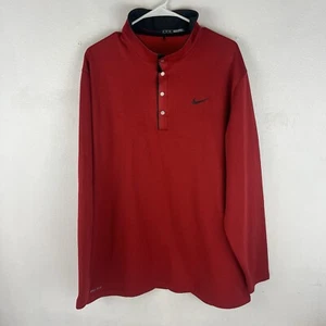 Nike Tiger Woods Pullover Men 2XL Gray 1/4 Snap 685864-687 Long Sleeve Fleece - Picture 1 of 5