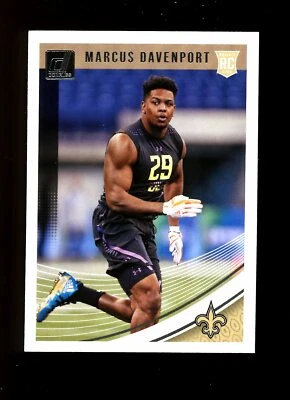 2018 Donruss #356 Marcus Davenport New Orleans Saints RC Rookie Card - Image 1 of 2